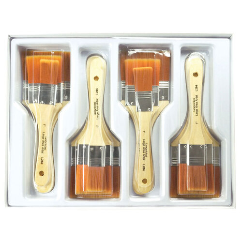 Classroom Large Golden Taklon Brush Set of 12