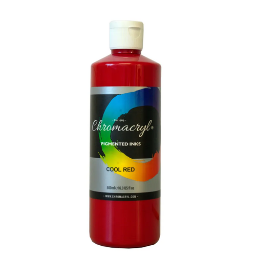Chromacryl Pigmented Ink Cool Red 500ml