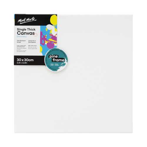 Carton of 24 Single Thick Beginner's Canvas 30 x 30cm