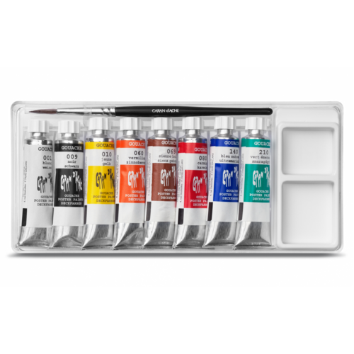 Caran D'Ache Gouache Studio Set of 8 x 10ml Tubes