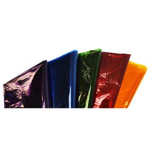 Cellophane 75 x 100cm PK of 25 Assorted Colours
