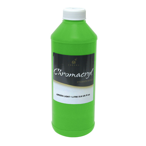 Chromacryl Student Acrylic Paint 1L Light Green