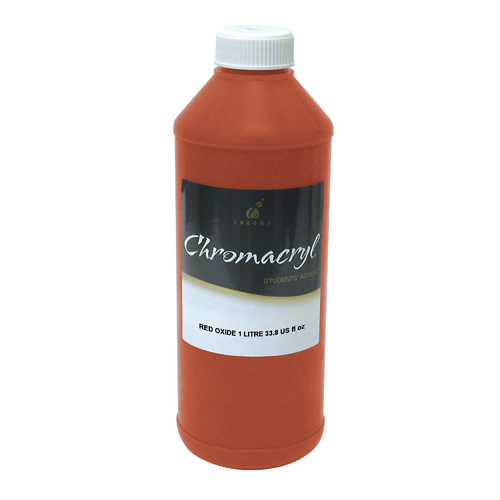 Chromacryl Student Acrylic Paint 1L Red Oxide