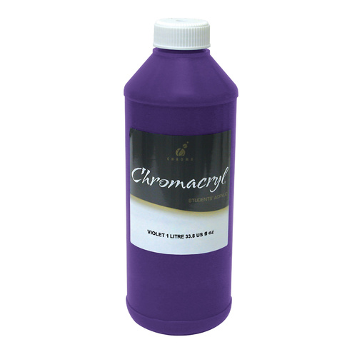 Chromacryl Student Acrylic Paint 1L Violet
