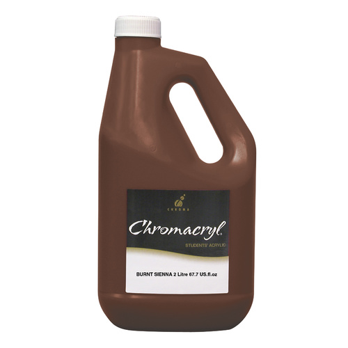 Chromacryl Student Acrylic Paint 2L Burnt Sienna