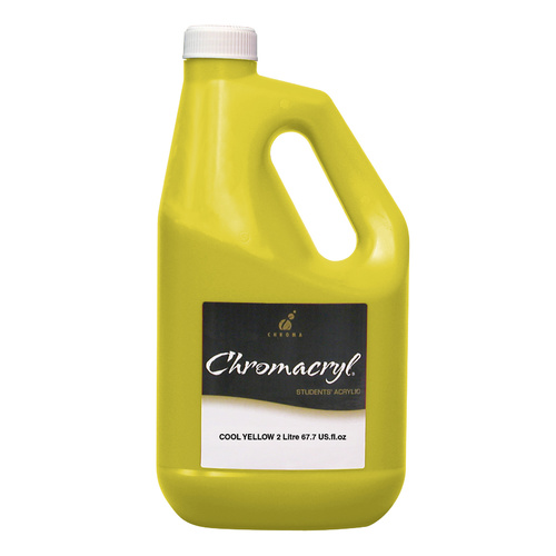 Chromacryl Student Acrylic Paint 2L Cool Yellow
