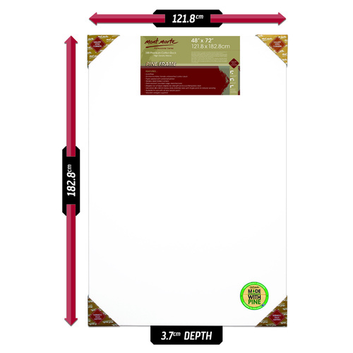 Carton of 4 Canvas 120 x 180 cm Double Thick 380gsm 