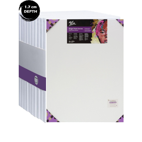 Mont Marte Carton of 10 60.9 x 76.2 cm Single Thick Canvas 380gsm