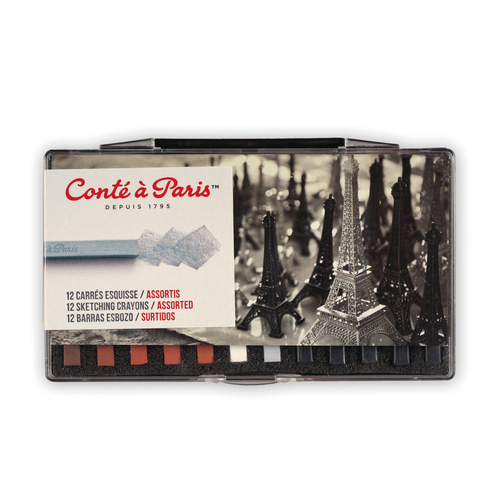 Conte Crayons Assorted Set of 12 Sketch
