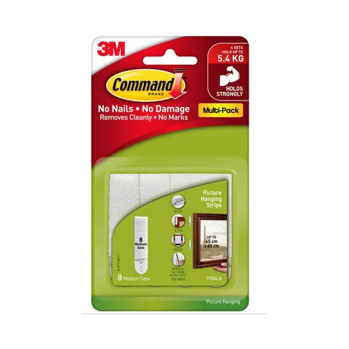 Command Medium Picture Hanging Strips 4 Pack