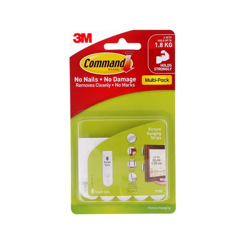 Command Small Picture Hanging Strips 4 Pack