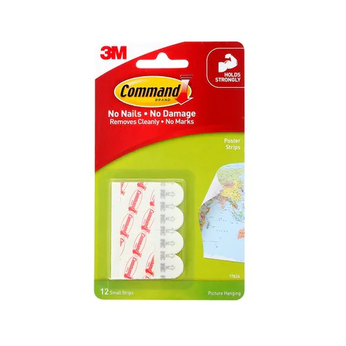 Command Poster Hanging Strips 12 Pack