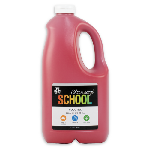 Chromacryl School Acrylic Paint Cool Red 2L