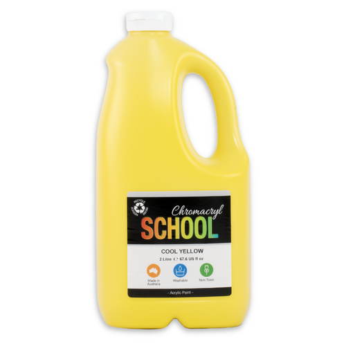 Chromacryl School Acrylic Paint Cool Yellow 2L