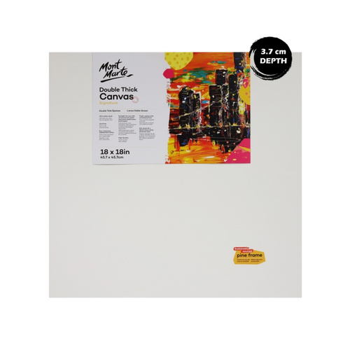 Mont Marte Canvas 45.7 x 45.7cm Double Thick Studio 340gsm