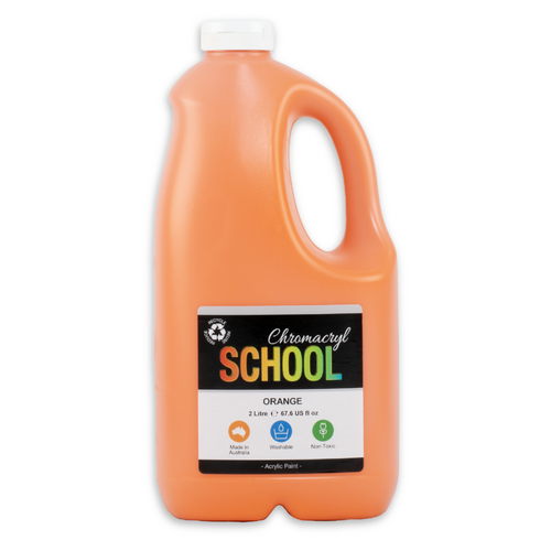 Chromacryl School Acrylic Paint Orange 2L