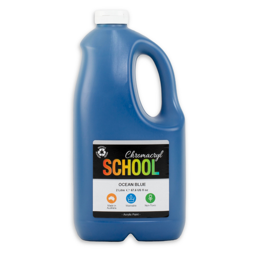Chromacryl School Acrylic Paint Ocean Blue 2L
