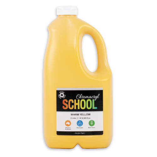Chromacryl School Acrylic Paint Warm Yellow 2L