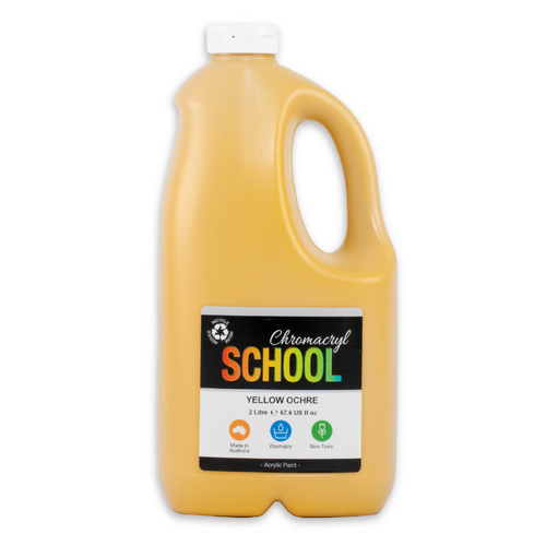 Chromacryl School Acrylic Paint Yellow Ochre 2L