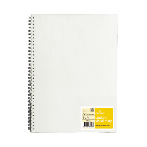 (59% OFF - LIMITED!) Canson 14 x 11cm Double Wire Visual Diary Clear Cover 110gsm