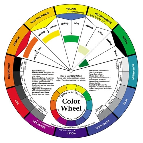 Colour Wheel Round Adjustable - 13cm diameter
