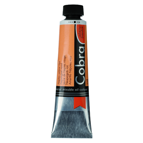 Cobra Artist Water Mixable Oil - 224 - Naples Yellow Red 40ml
