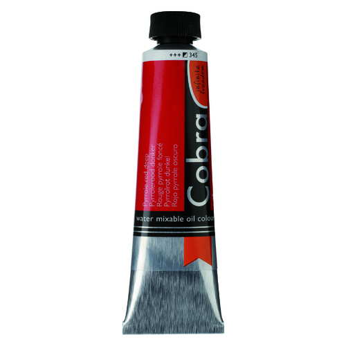 Cobra Artist Water Mixable Oil - 345 - Pyrrole Red Deep 40ml