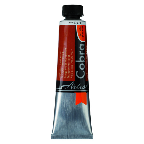 Cobra Artist Water Mixable Oil - 378 - Transparent Oxide Red 40ml