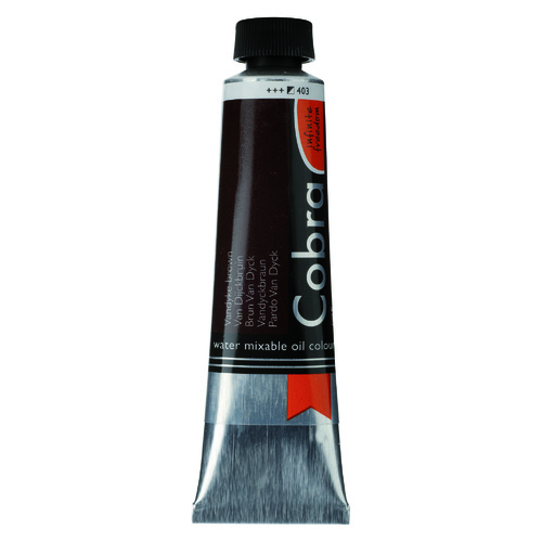 Cobra Artist Water Mixable Oil - 403 - Vandyke Brown 40ml