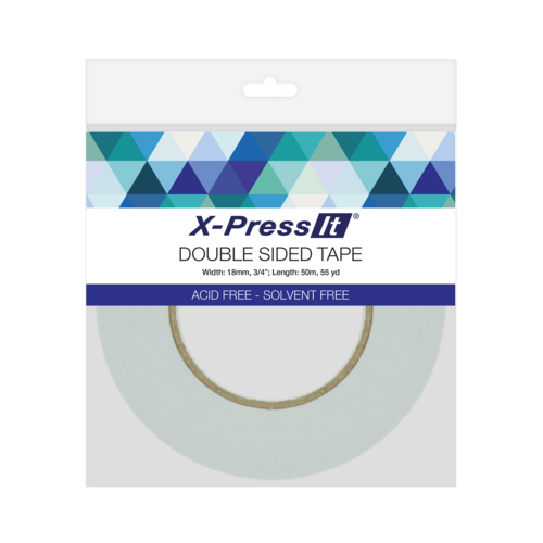 X-Press It Double Sided Tissue Tape 18mm x 50m