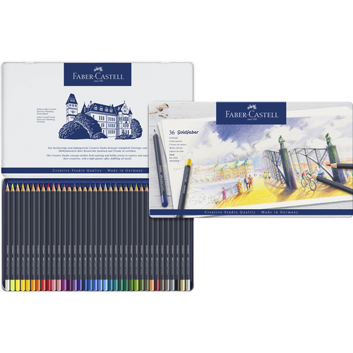 Faber-Castell Goldfaber Colour Pencils Tin of 36