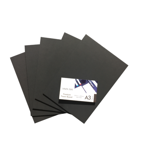 Carton - Total Black foam Core 32" x 40" x 5mm - Black Carton of 30