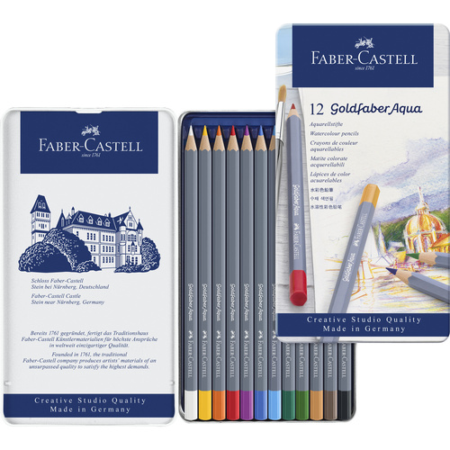 Faber-Castell Goldfaber W/C Pencils Tin of 12