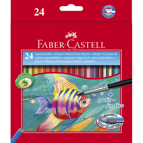 Faber-Castell Red Range Classic Watercolour Pencils Set of 24