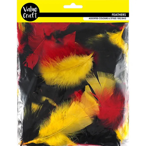 Feathers 10g (Black/Red/Yellow)