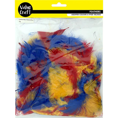 Feathers 10g (Red/Yellow/Blue)