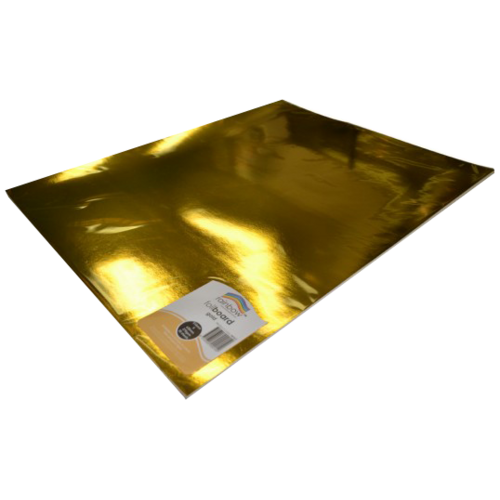 Foil Board 250gsm 480 x 600mm Gold Single Sheet