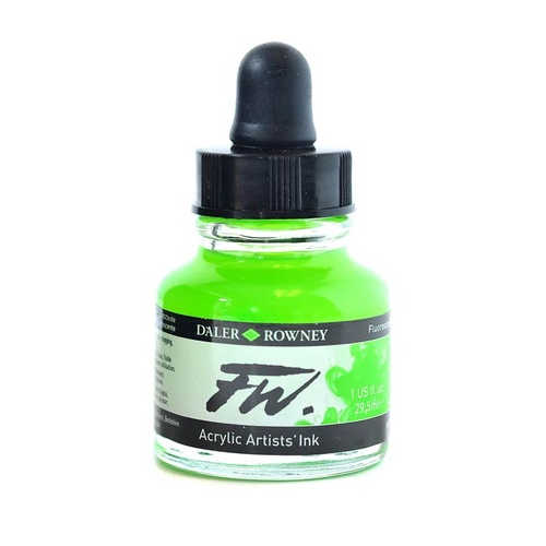 FW Artist Acrylic Ink 29.5ml Fluorescent Green