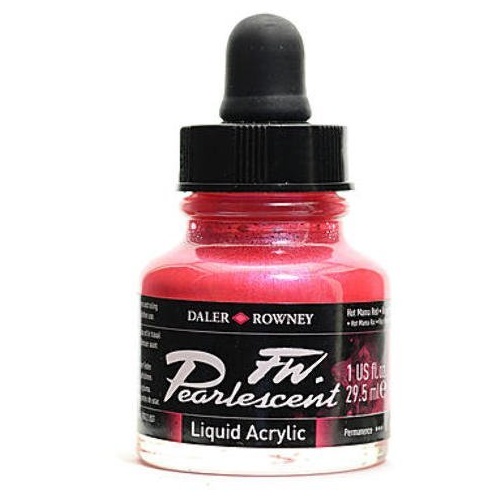FW Artist Acrylic Ink 29.5ml Shimmering Red