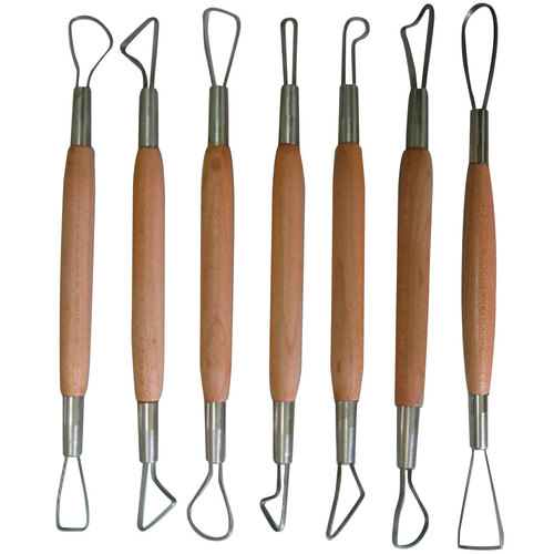 Flat Wire Double Ended  Modelling Tool Set of 7 x 150mm (6") Long