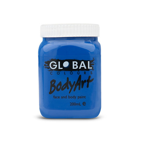 Global Face & Body Paint Bodyart 200ml Deep Blue