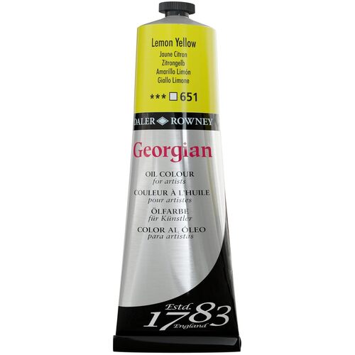 Georgian Oil Paints Lemon Yellow 225ml