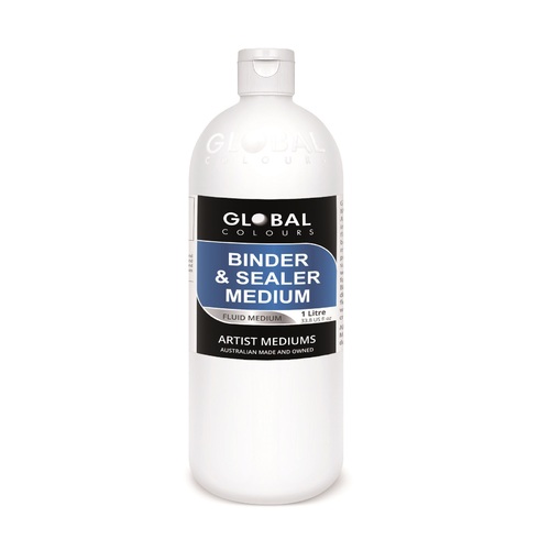 Global Colours Binder & Sealer Medium 1 Litre