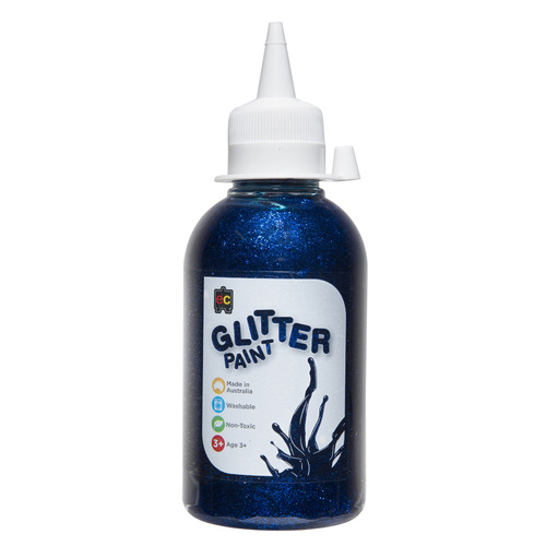 Acrylic Glitter Paint 250ml Blue