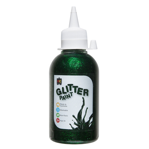 Acrylic Glitter Paint 250ml Green