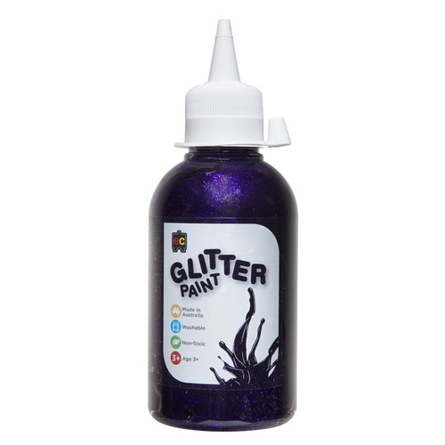 Acrylic Glitter Paint 250ml Purple