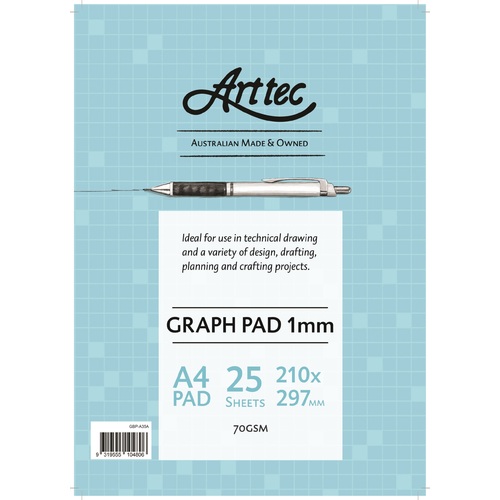 Arttec Graph Paper A2 70gsm 2mm Grid Size