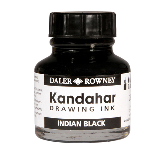 Daler Rowney Kandahar Ink 28ml Black
