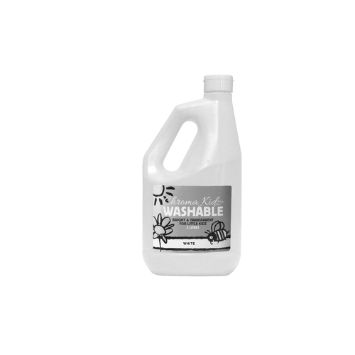 Chroma Kidz Washable Acrylic Paint White 2L