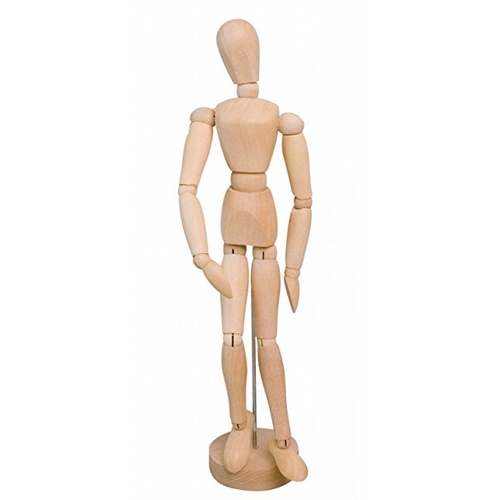 Wooden Feminine Manikin 12"/30cm